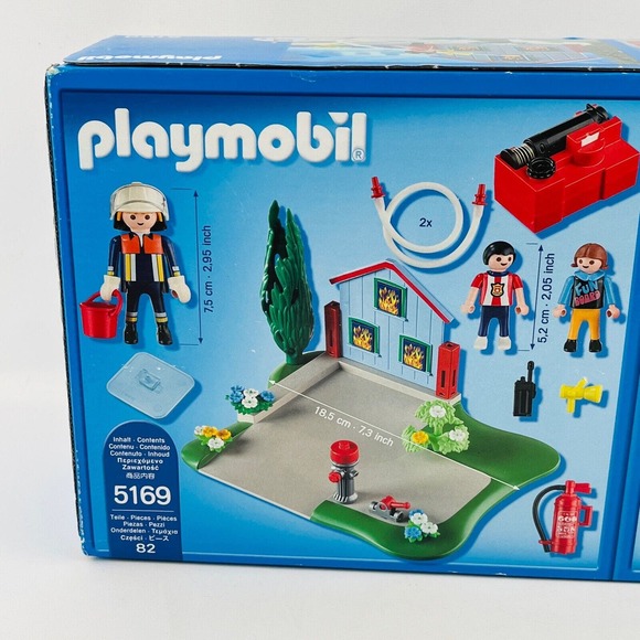 Playmobil 5169 City Action Fire Rescue w/Bonus Quad 40th Anniversary Compact Set - Picture 6 of 9